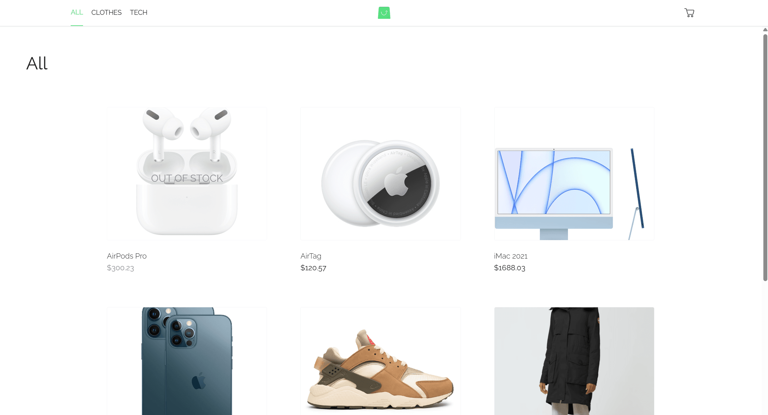 E-Commerce Store preview